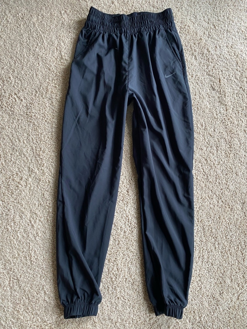 Nike Women's Black Elastic Waist Track Pants
